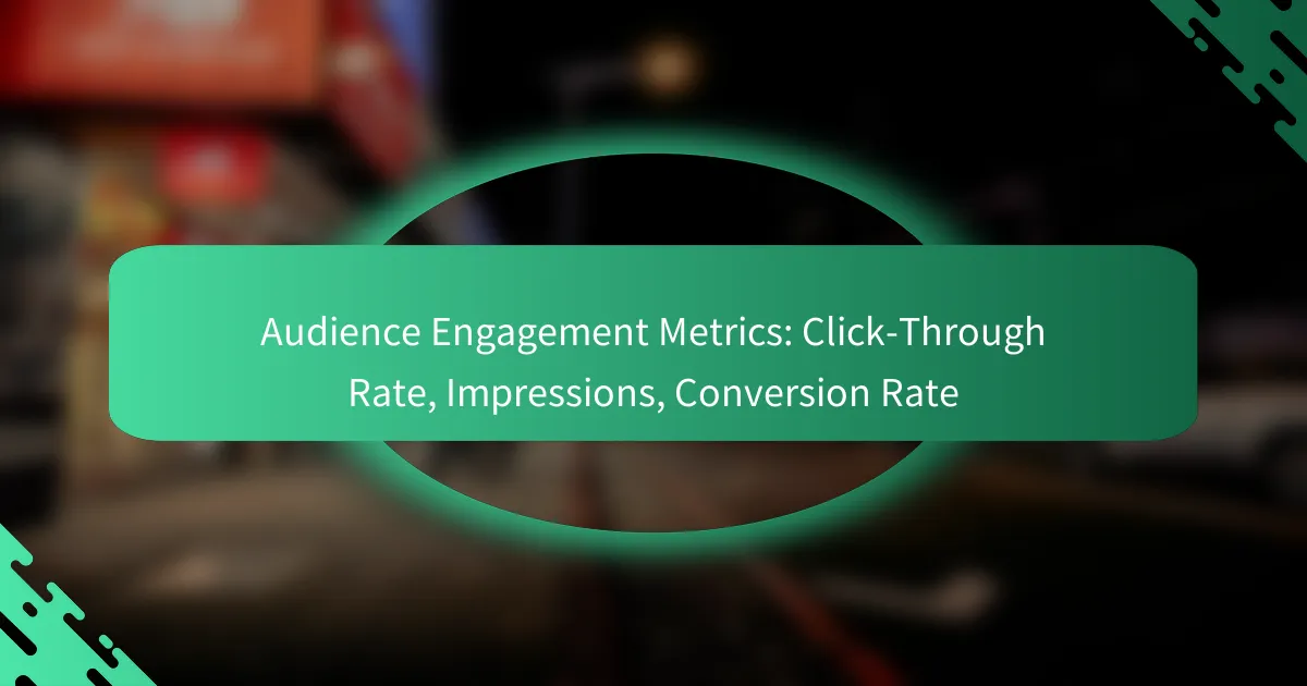 Auditorijas iesaistes metri: klikšķa likme, rādījumi, konversijas likme