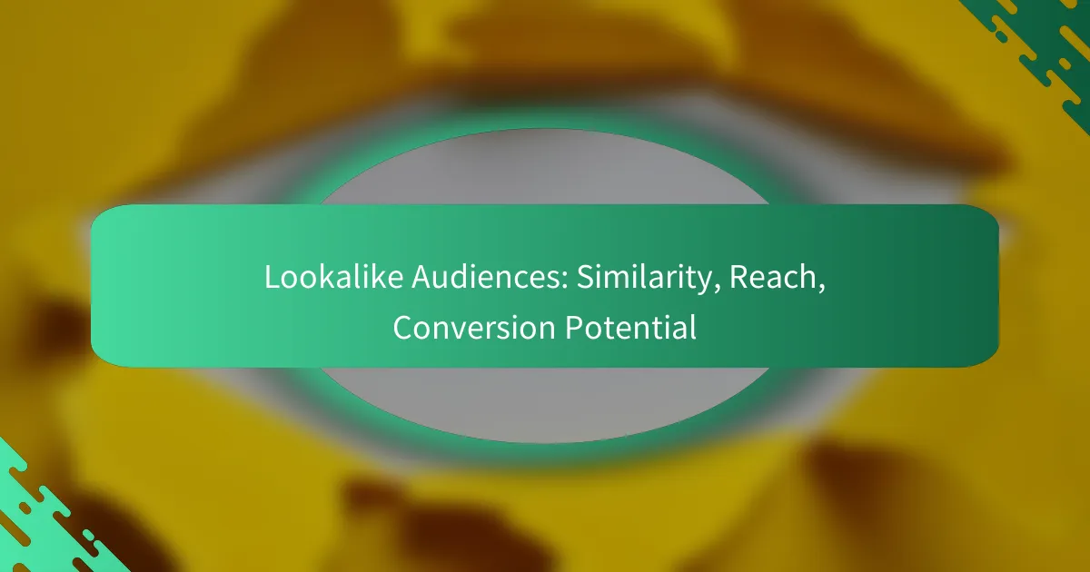Lookalike Audiences: Līdzība, Sasniedzamība, Konvertācijas potenciāls