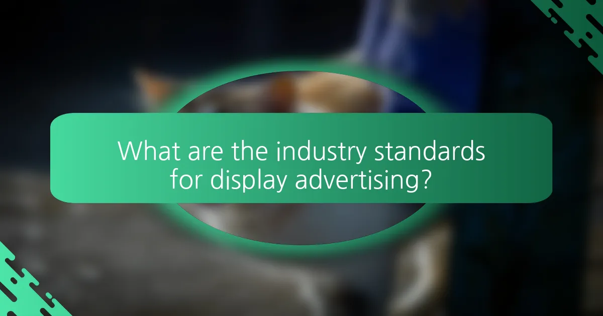 What are the industry standards for display advertising?